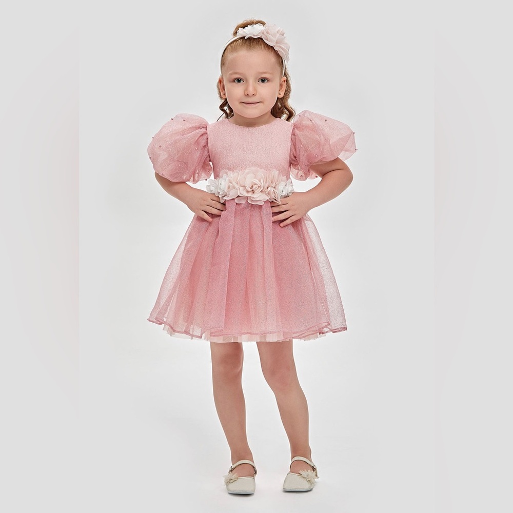 Charming Pink Kids Dress no tag available but is new